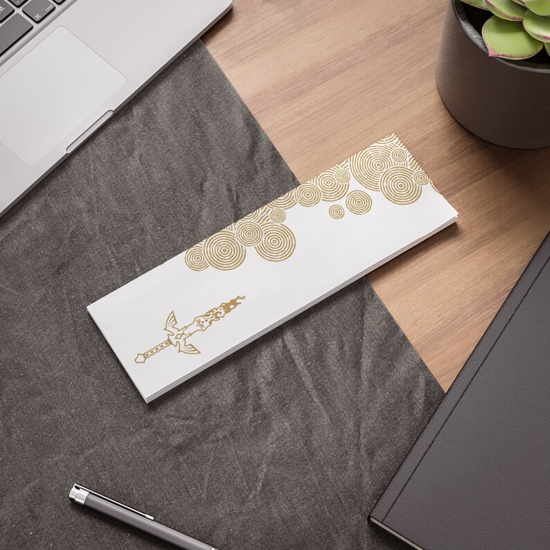 Legend Zelda Post-it® Note Pads Tears Kingdom TOTK Sticky Notes Subtle anime merch Game Nintendo Switch Nerd Office Supply Link Gift for him 10" x 3"