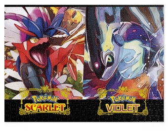 Pokemon Jigsaw Puzzle Scarlet Violet Miraidon Koraidon Nintendo switch 30 110 252 1000 piece custom anime merch kawaii cute gift family game