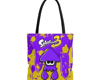 Splatoon 3 AOP tote bag Cute Squid Paint Nintendo School Adult Kids Gift Gamer Gaming Anime Inkinlings Octolings Nintendo Switch Nerd shiver