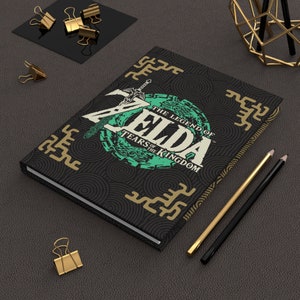 Diario de tapa dura Leyenda Zelda Tears Kingdom TOTK Mate Vuelta al cole Enlace Gannon Gannondorf Juego Gamer Regalo Libro Cuaderno Universidad Anime