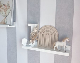 Arcoíris de madera, decoración de habitación infantil, decoración de madera, decoración de pared, regalo para bebé, varios colores, óptica 3D