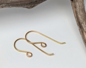 18k Solid Gold Earwires (upgrade option for earrings)