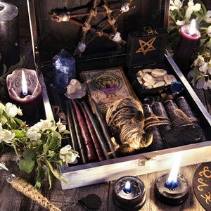Enchanted Mystery Witch Craft parcel  Kit - Perfect for Beginner Witches with a Surprising Box Array of Supplies.