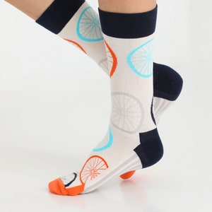 Cool birthday gifts for guys with mens crew socks. Winter collection: winter socks for men, paired with women's fall clothing and cute aesthetic clothes