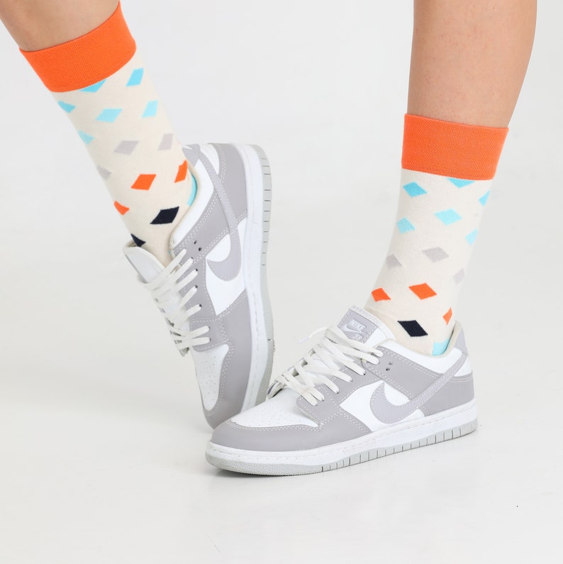 Men's birthday gift ideas: fun socks and crazy socks for men. Paired with cute fall clothes, women fall clothes, and fall aesthetic clothes for a comprehensive fashion look