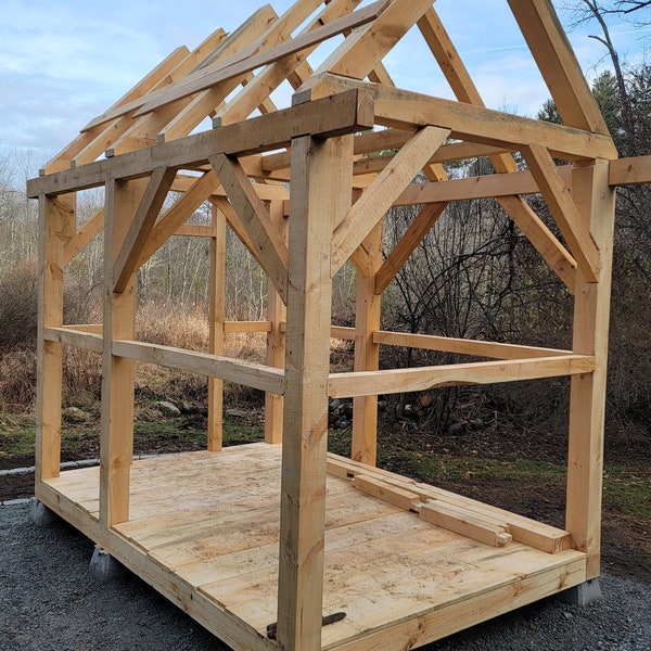 8'x12' English Tying Joint Timber Frame