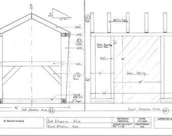 8x10' Slope Side Timber Frame- 100% Precut, Labeled and Ready to Assemble