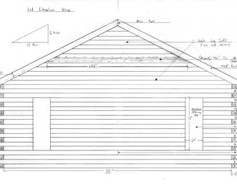 Log Cabin Kit- 26x44'- 100% Precut, Labeled and Ready to Assemble