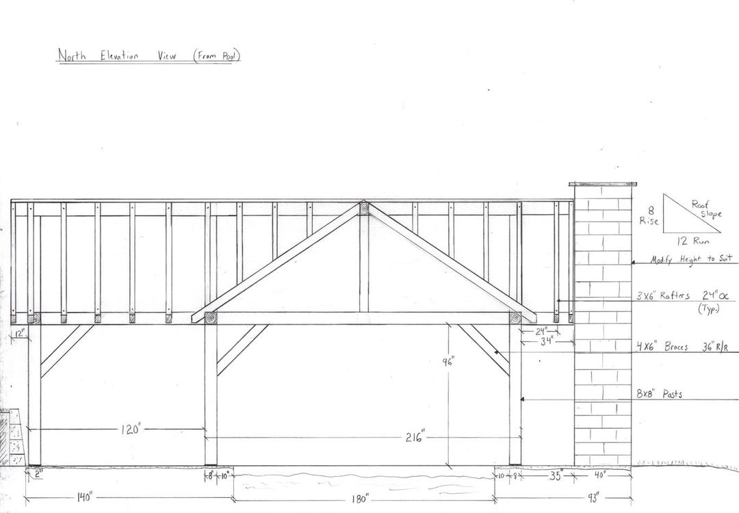 18x34' Pavilion Timber Frame - 100% Precut, Labeled and Ready to ...