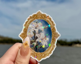 Consider The Lillies - Glossy Vinyl Sticker | Journal Sticker | Nature Sticker | Waterproof | Bible Sticker