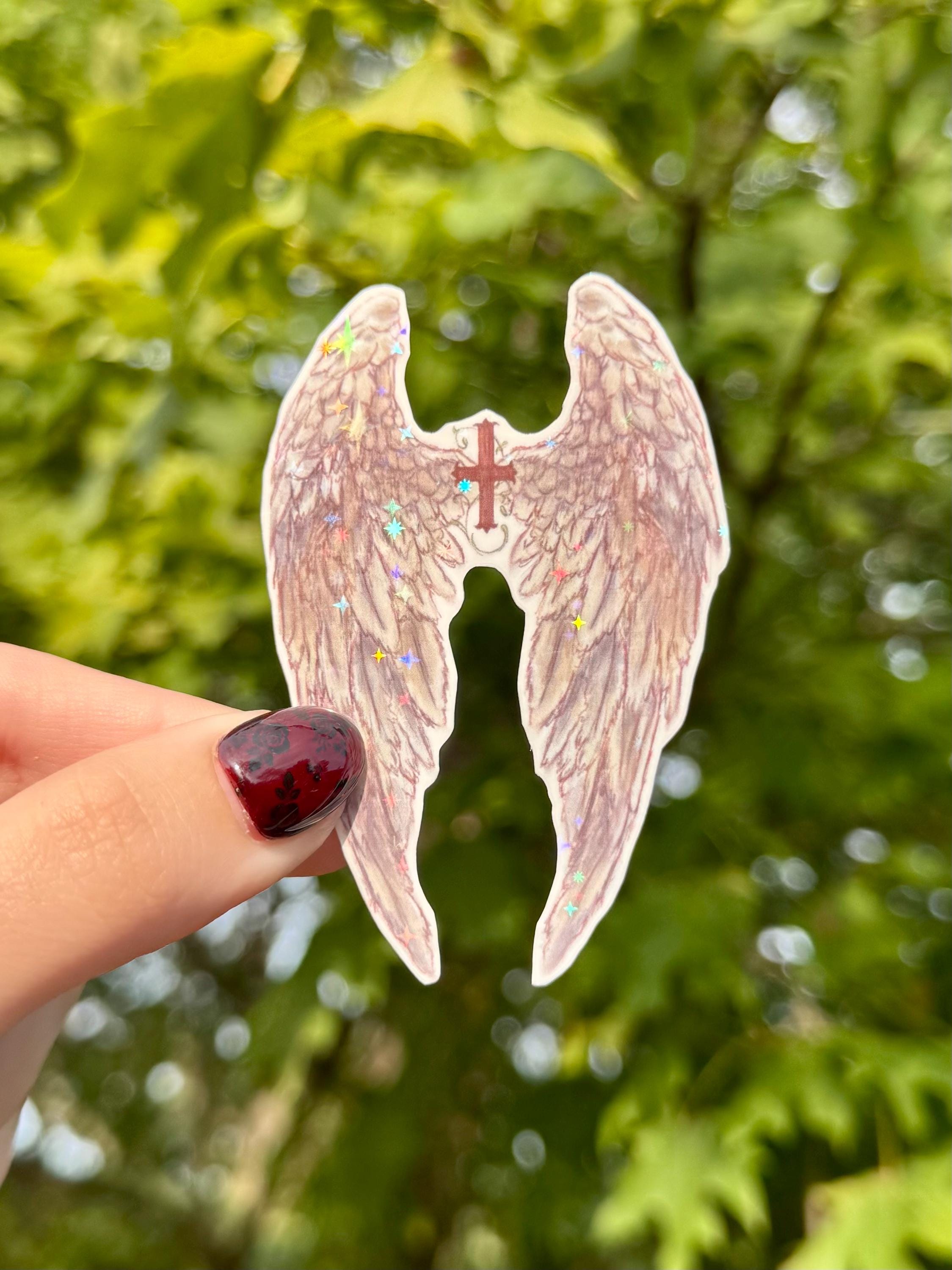 Angel Wings Sticker - Glossy Vinyl Sticker | Journal Sticker | Nature ...