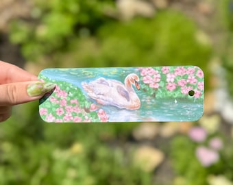 Swan Lake Bookmark - Bookish Merch | Gifts for Readers | Nature Bookmark | Swan Lake |