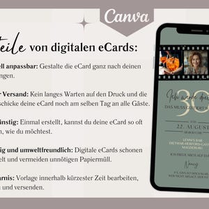 May include: A green and white digital invitation card with a film strip border. The card says "I'm turning thirty!" and "This must be celebrated!" with a date and location for the event. The card also features a photo of a woman in a green shirt.