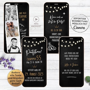 Convite para foto de aniversário duplo tira 3 fotos | Convite de festa duplo | aniversário triplo 70 75 80 85 90 95 100 110 então hoje