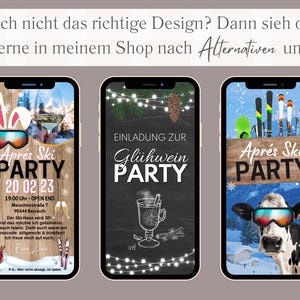 eCARD Winter Party Birthday Invitation for 18th, 20th, 30th, 40th, 50th, 60th | Animated Digital WhatsApp Birthday Invitation Winter Blue White image 10