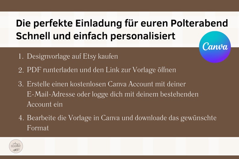 eCard digitale Einladung Polterabend rustikal für WhatsApp, personalisierbare elektronische Polterabendeinladung Holz Lampions Bild 7