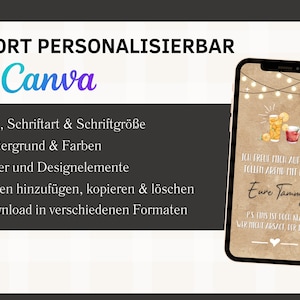 eCARD Geburtstags Party Einladung Kraftpapier Cocktails für 18. 20. 30. 40. 50. 60. animierte WhatsApp Geburtstagseinladung mit Foto Bild 6