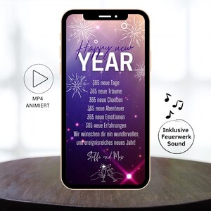 eCARD Nochevieja, felicitaciones de Año Nuevo, año bisiesto, felicitaciones de Año Nuevo digitales por WhatsApp, deseos de Año Nuevo animados, Feliz Año Nuevo 2025