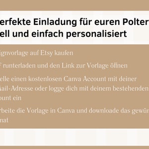 eCard Einladung Polterabend Kraftpapier digitale für WhatsApp, personalisierbare Polterabendeinladung mit Foto Bild 7