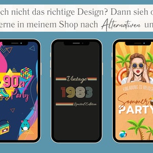 eCARD Sommer Geburtstags Party Einladung für 30. 40. 50. 60. 70. Geburtstag animierte digitale Sommerparty WhatsApp Einladung Bild 10