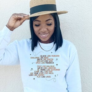 Black History Shirt. African American US History Sweatshirt. Juneteenth Crewneck Shirt. Black History Month Teacher Shirt February. image 1