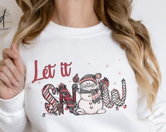 Let It Snow Sweater - Etsy