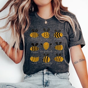 Bee Positivity Shirt Bee Lover Gift. Cute Bee T-Shirt Gift for Teacher. Teacher Shirt to Spread Positivity. Beekeeper Tee. Bee Happy Shirt.