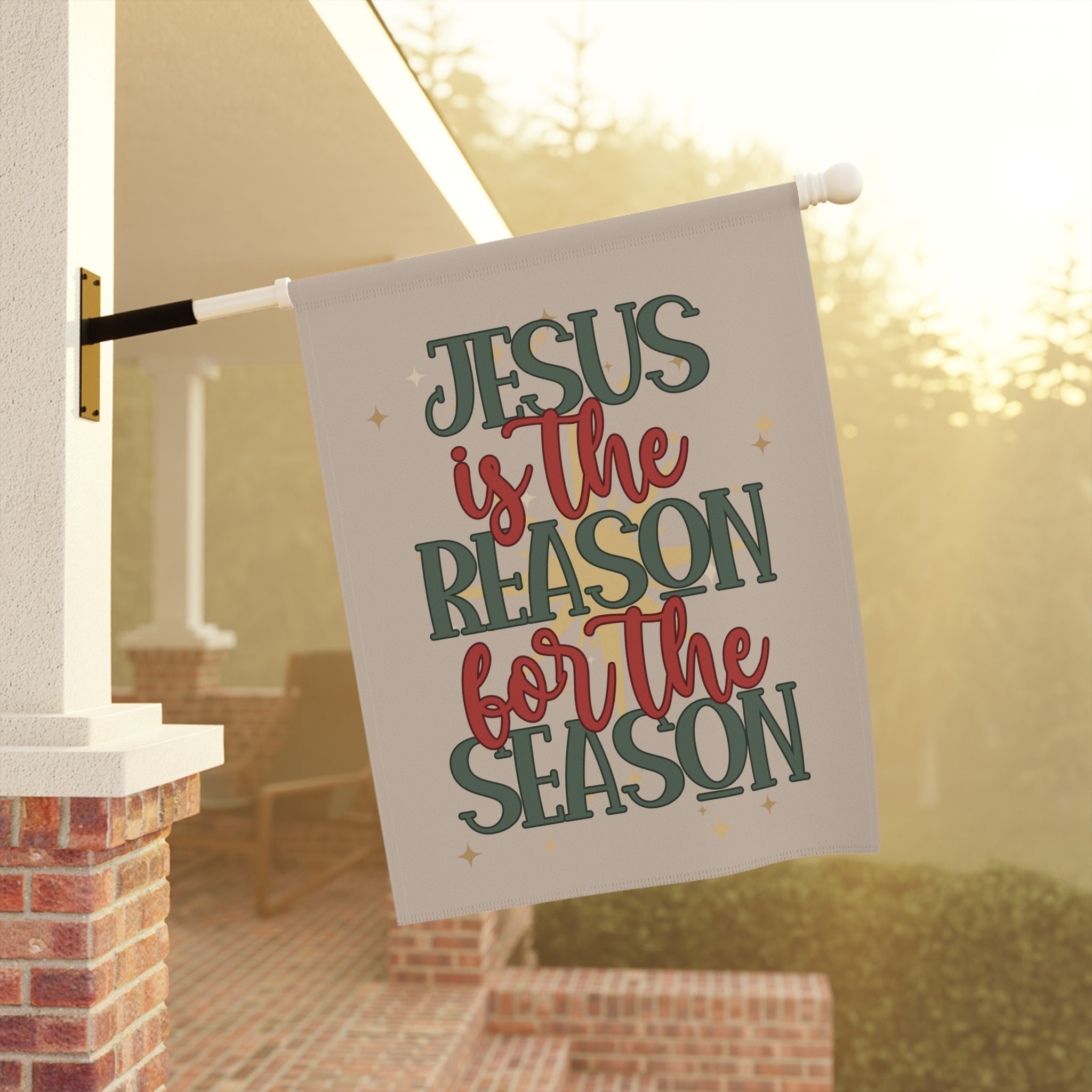 Discover Jesus is the Reason for the Season Christmas Garden Flag