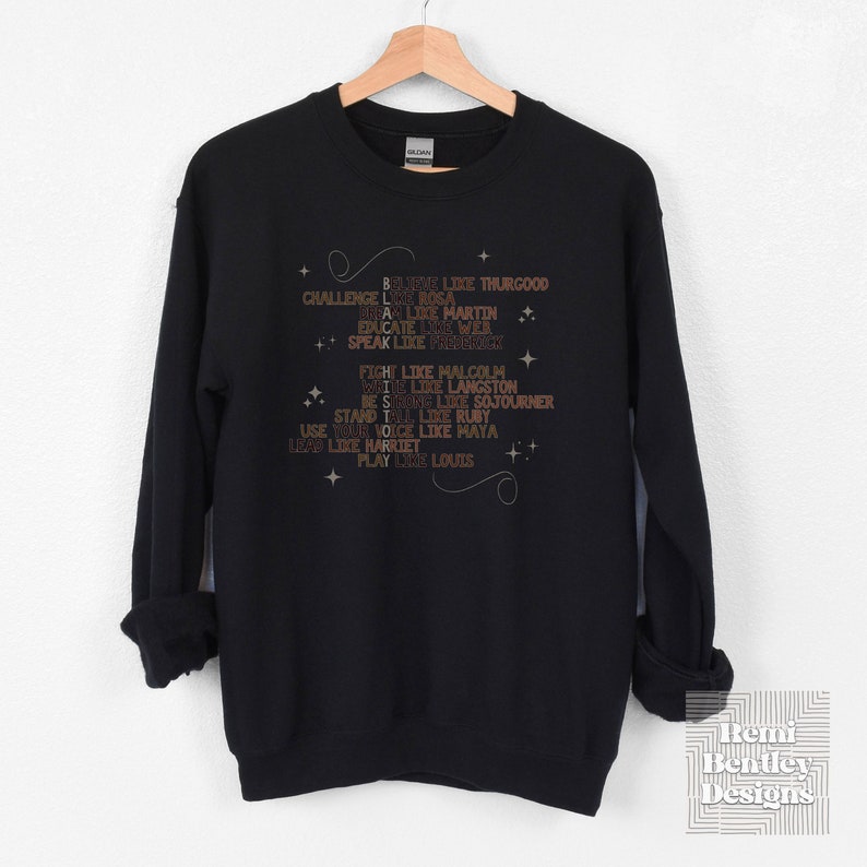 Black History Shirt. African American US History Sweatshirt. Juneteenth Crewneck Shirt. Black History Month Teacher Shirt February. image 2