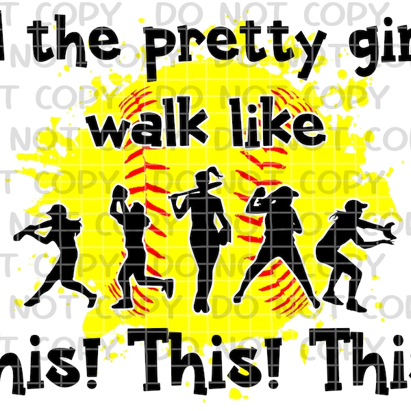 All The Pretty Girls Softball Design