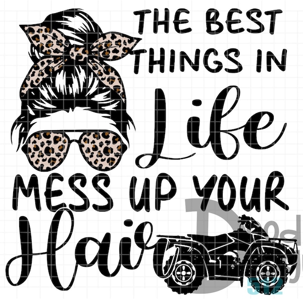 Las mejores cosas de la vida desordenan tu cabello Cheetah ATV