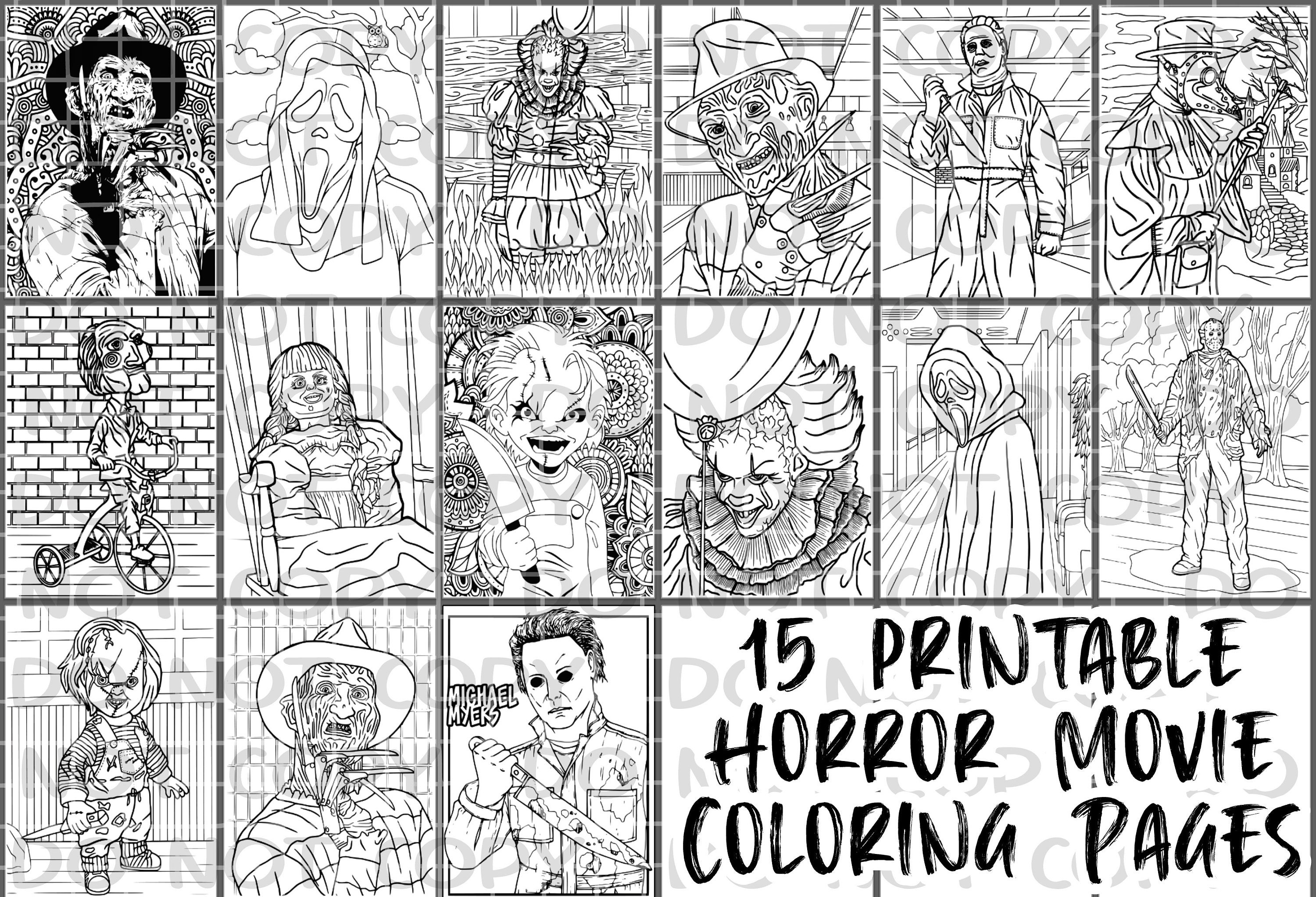 Chucky Child's Play Ink by SWAVE18 on deviantART  Skull coloring pages,  Unicorn coloring pages, Halloween coloring