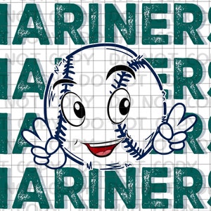 Mariners Mom Baseball Design PNG