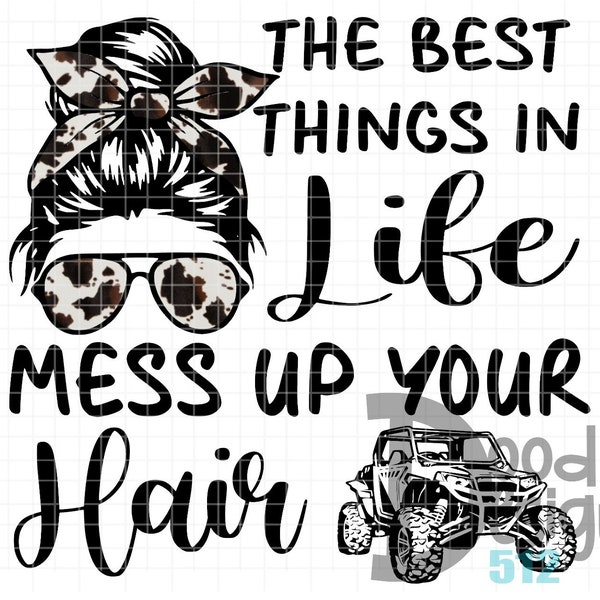 The Best Things In Life Mess Up Your Hair Cowprint Polaris