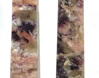 Smoky Quartz, Kunzite & Lepidolite with Mica Tower