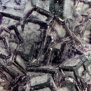 73 grams QR‑code Purple and Dark Purple Fluorite,  Qinglong Mine, Guizhou Province, China