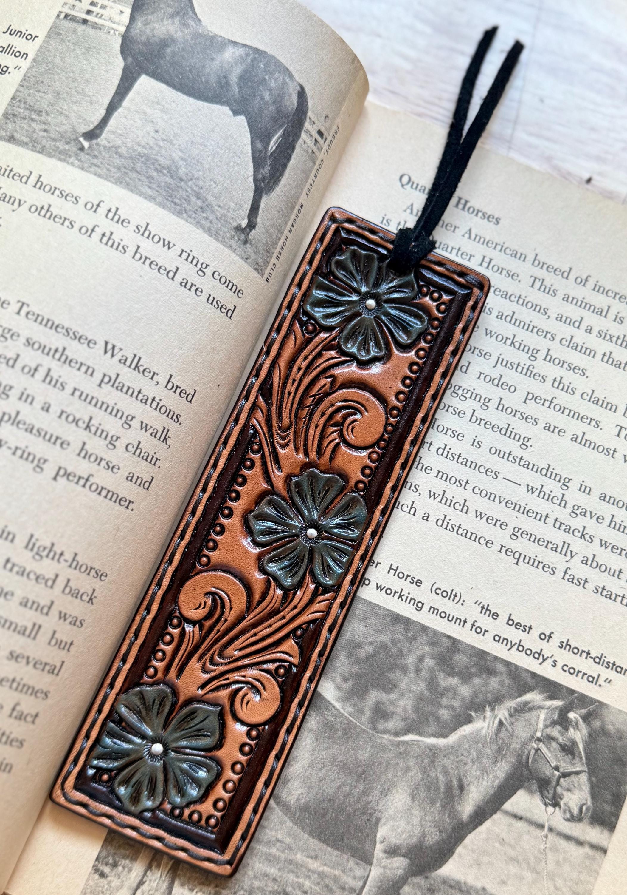 Custom Handmade Leather Bookmark - Etsy