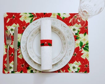 Handmade Reversible Christmas Placemats (set of 6)