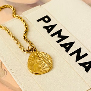 Gold Ginkgo Necklace, Ginkgo Leaf Charm Necklace, Ginkgo Necklace, Gold Rope Chain, 18K Ginkgo Necklace, Gold Jewelry, Waterproof Jewelry