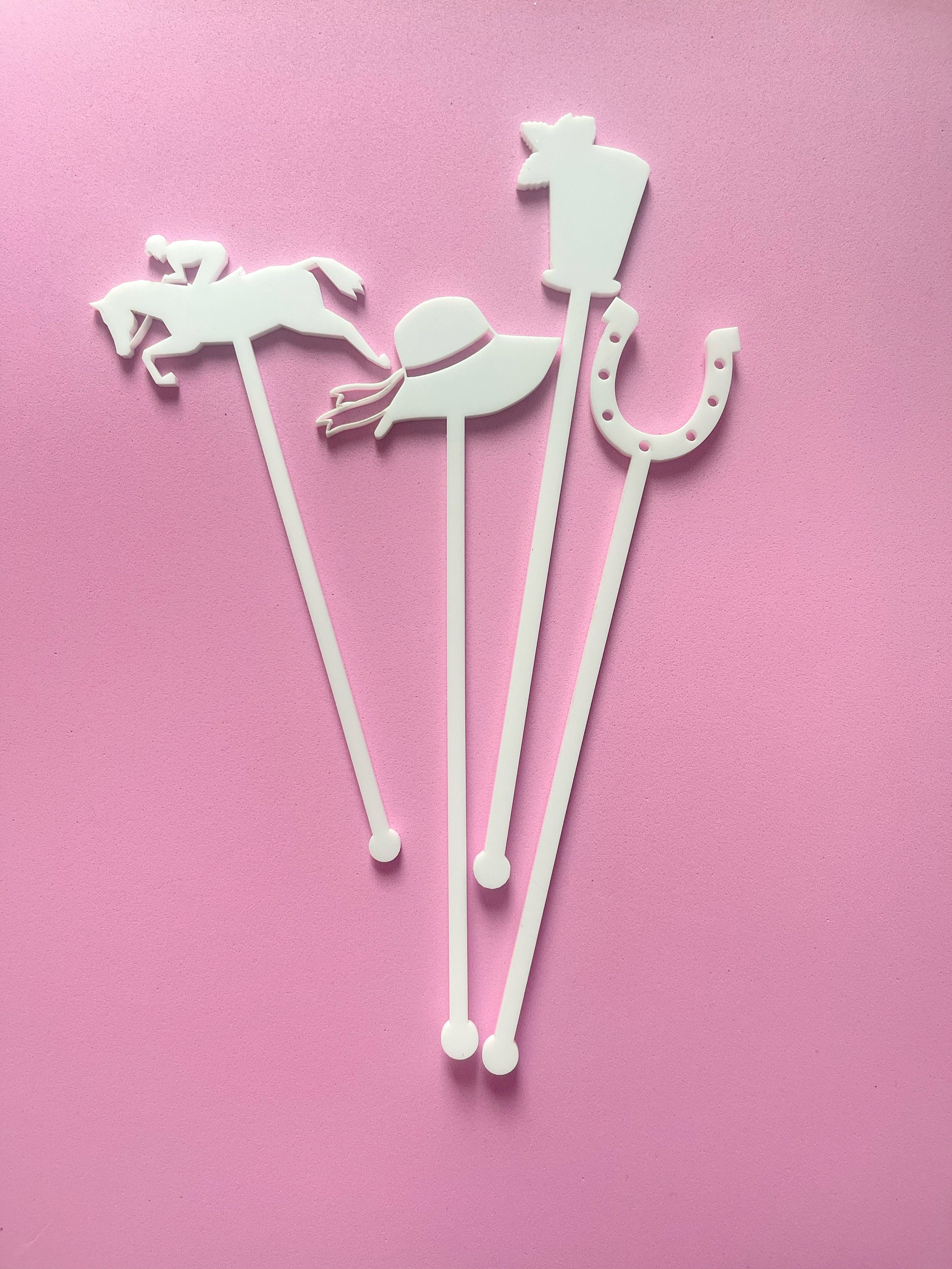 Kentucky Derby Stir Sticks, Derby Day Stir Sticks, Mint Julep, Horse