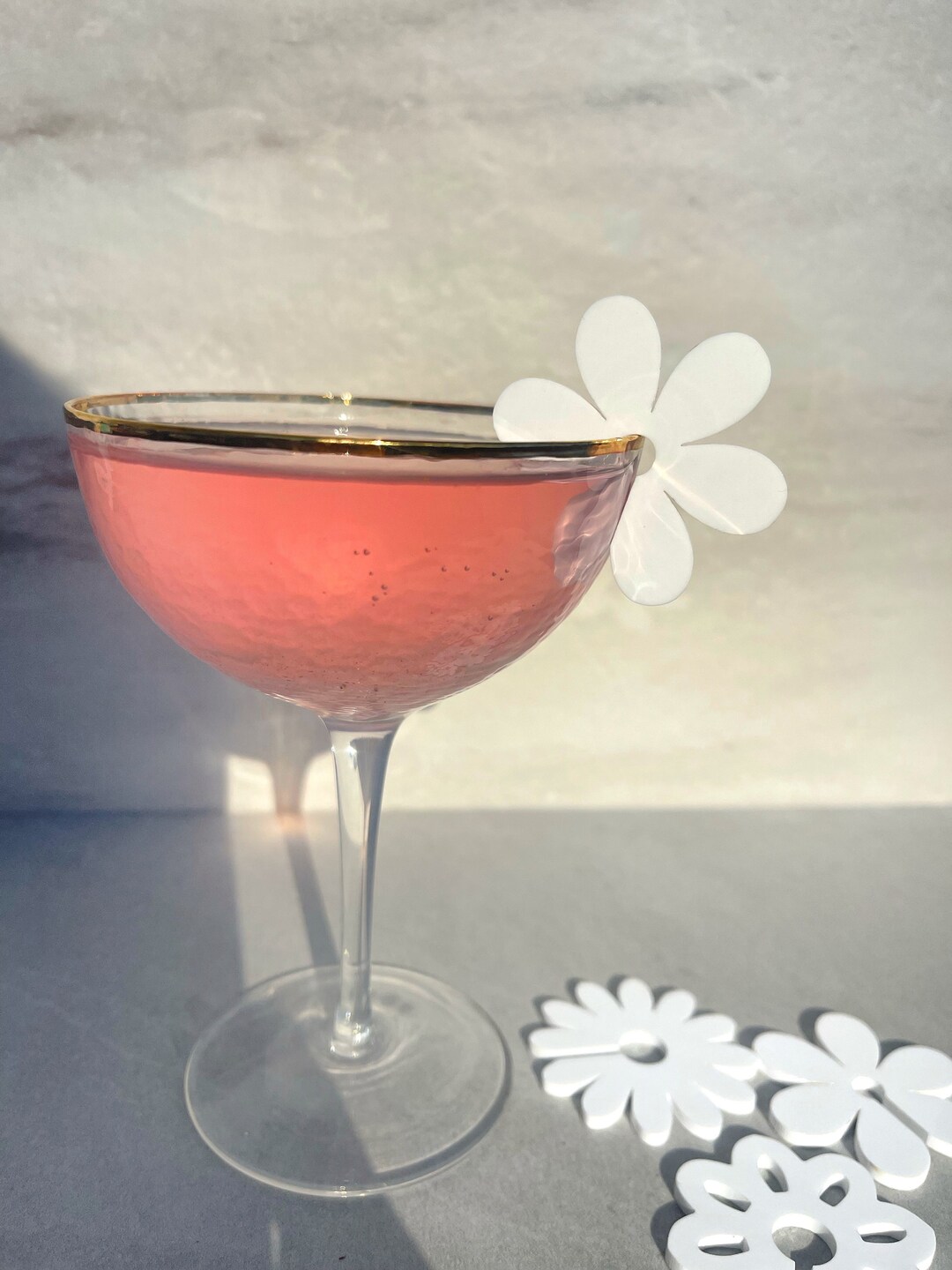 Daisy Drink Tags, Daisy Drink Clips, Daisy Bar Accessories, Daisy Drink Stirrer, Daisy Bar, Boho