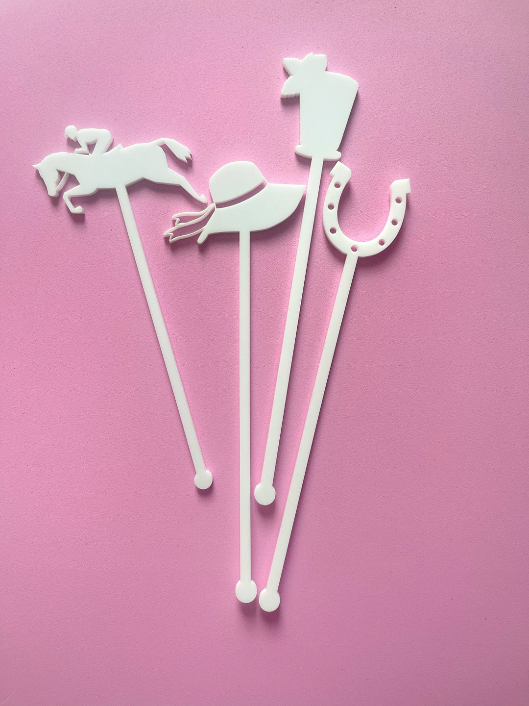 Kentucky Derby Stir Sticks, Derby Day Stir Sticks, Mint Julep, Horse