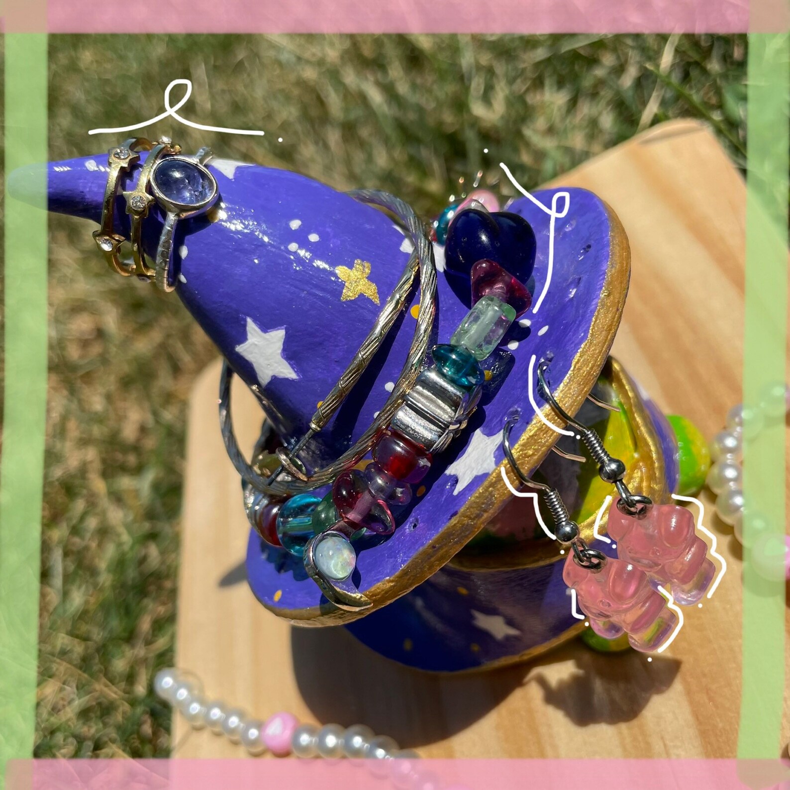 Magician Frog Clay Earring/bracelet/ring/jewelry Holder Etsy