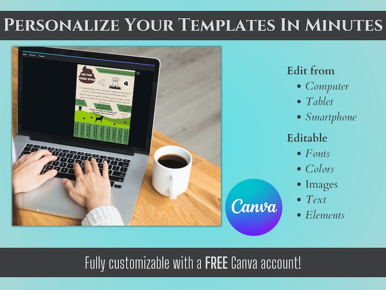 Dog Poop Cleaning Service Premade Dog Poop Scooping Flyer Etsy