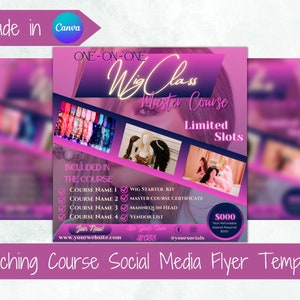 Premade Social Media Flyer Template Business Flyer Course Training Class Flyer Template Premade Social Media Coach Class Training Flyer Post