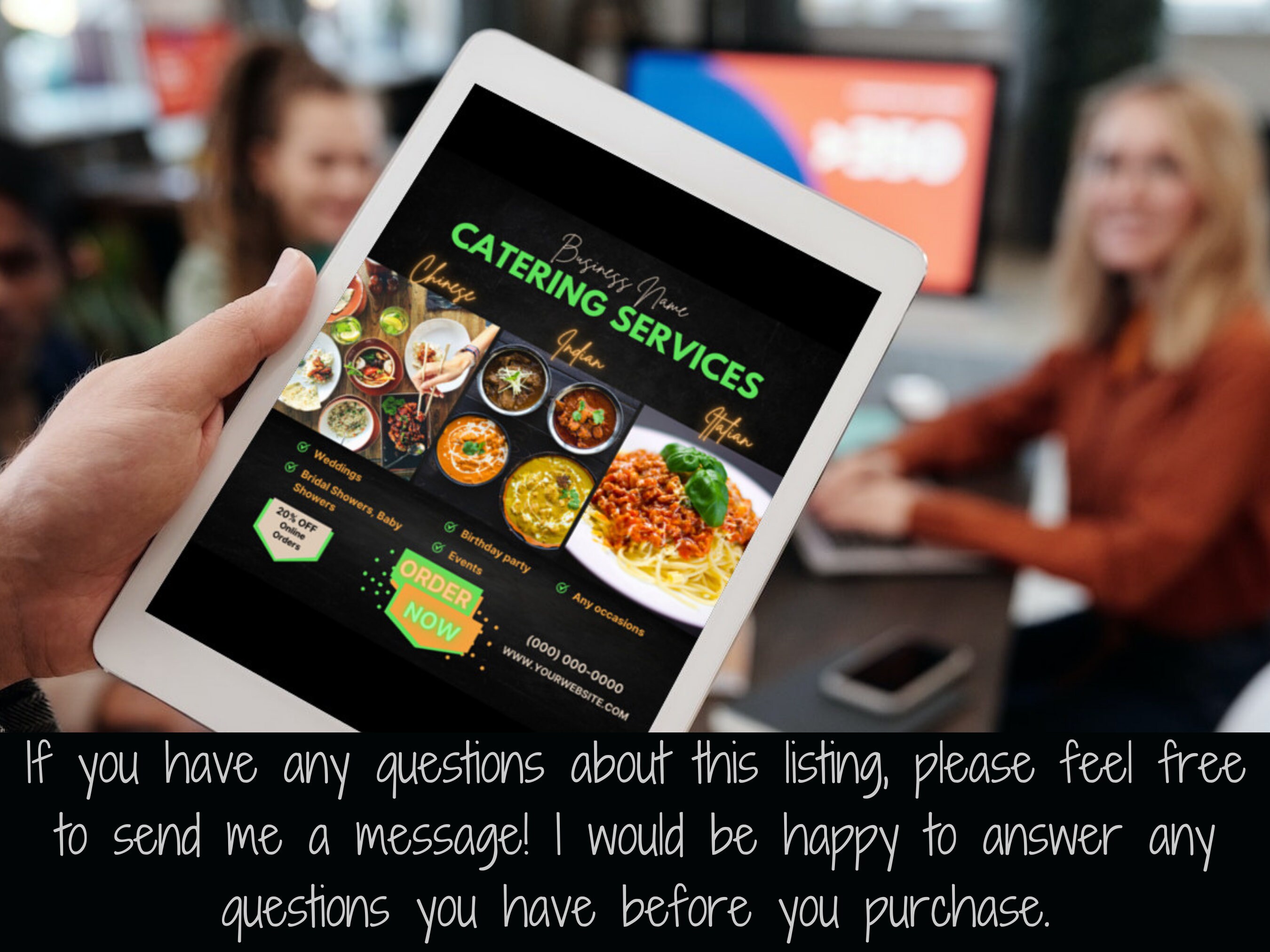 Editable Catering Flyer Template Catering Service Flyer Social Media ...