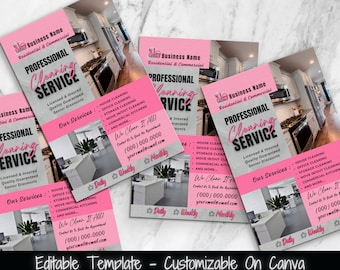 Cleaning Services Flyer Template: House & Office (Printable)