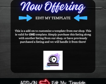 Template Editing Service: Flyers, Invitations, Social Media