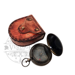 Ross London- 45mm Pocket Compass | Functional Compass| Anniversary Gifts | Working Compass