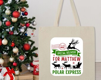 Personalized Santa Mail Bag: Special Delivery Christmas Tote